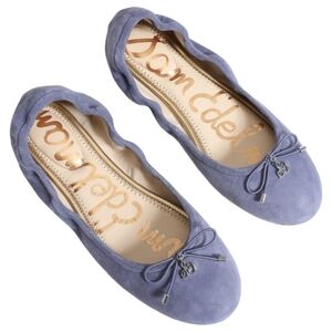 Sam Edelman Felicia Blue Suede Flats Size 11
